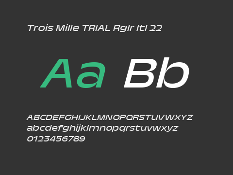 Trois Mille TRIAL Rglr Itl 22