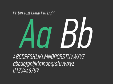 PF Din Text Comp Pro Light