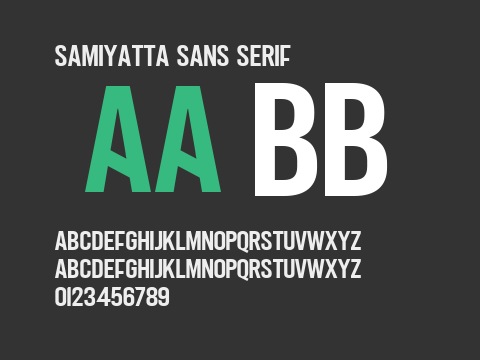 Samiyatta Sans Serif