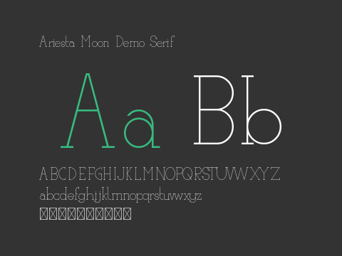 Ariesta Moon Demo Serif