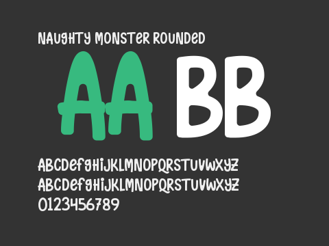 Naughty Monster Rounded