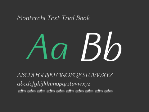 Monterchi Text Trial Book