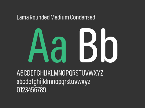 Lama Rounded Medium Condensed