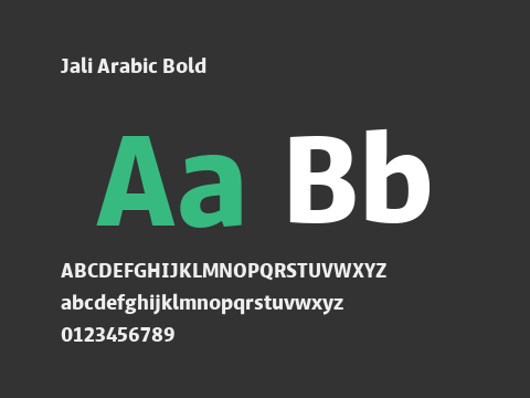 Jali Arabic Bold