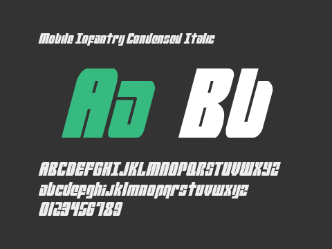 Mobile Infantry Condensed Italic