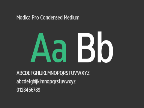 Modica Pro Condensed Medium