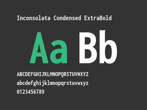 Inconsolata Condensed ExtraBold