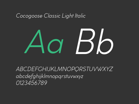 Cocogoose Classic Light Italic