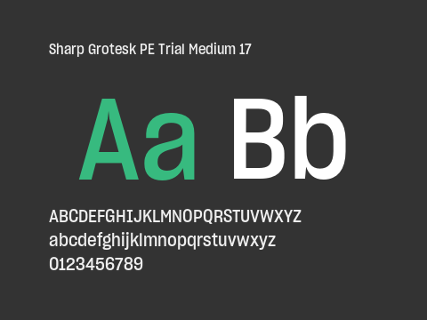 Sharp Grotesk PE Trial Medium 17