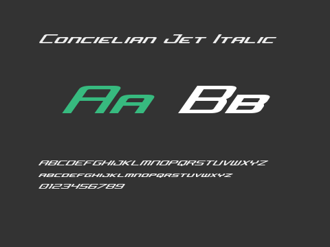 Concielian Jet Italic