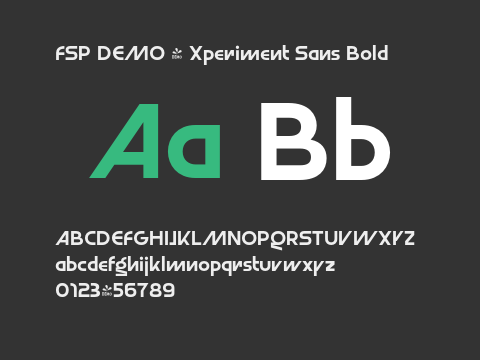 FSP DEMO - Xperiment Sans Bold