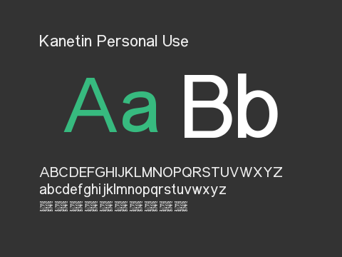 Kanetin Personal Use