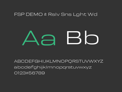 FSP DEMO - Rslv Sns Lght Wd