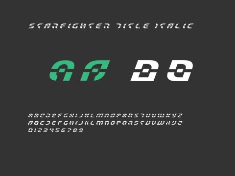 Starfighter Title Italic