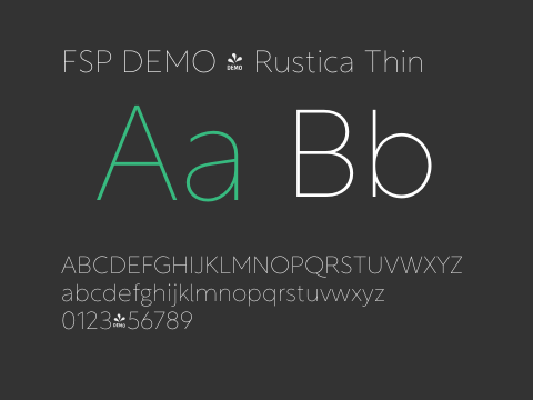 FSP DEMO - Rustica Thin