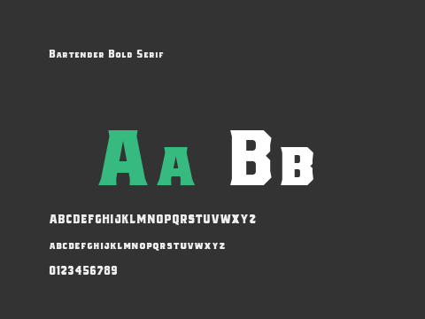 Bartender Bold Serif