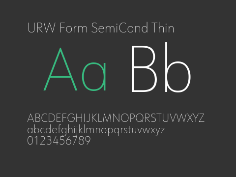 URW Form SemiCond Thin