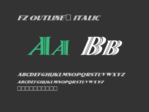 FZ OUTLINE 5 ITALIC