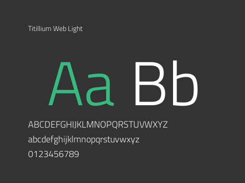 Titillium Web Light