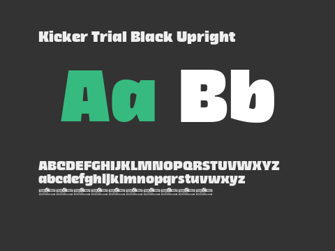 Kicker Trial Black Upright