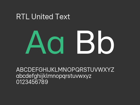 RTL United Text