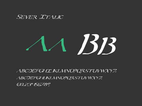 Sever Italic