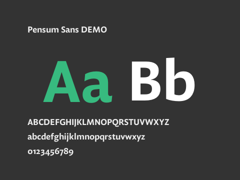 Pensum Sans DEMO