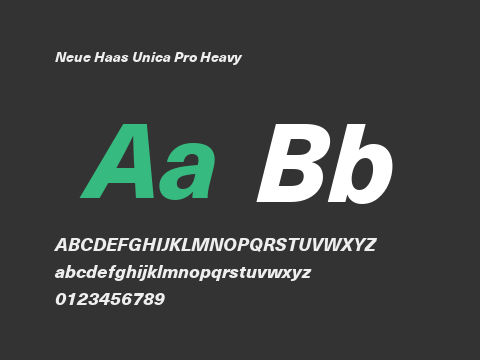 Neue Haas Unica Pro Heavy