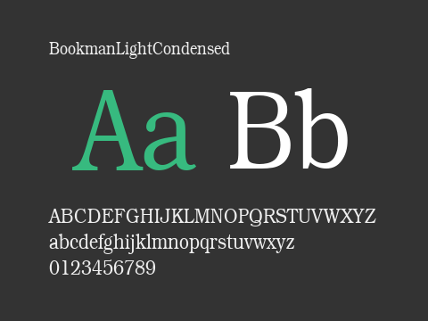 BookmanLightCondensed