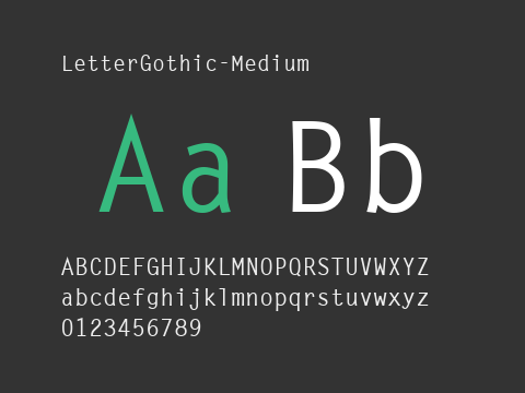 LetterGothic-Medium