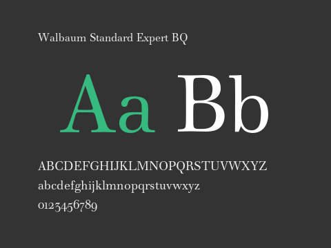 Walbaum Standard Expert BQ