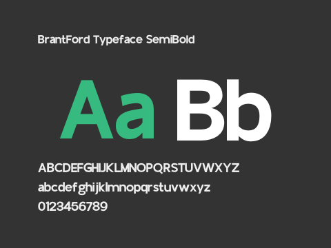 BrantFord Typeface SemiBold