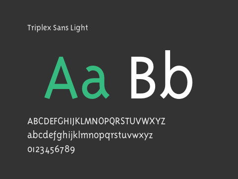 Triplex Sans Light