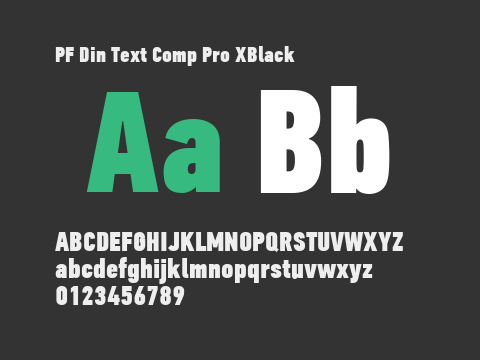 PF Din Text Comp Pro XBlack