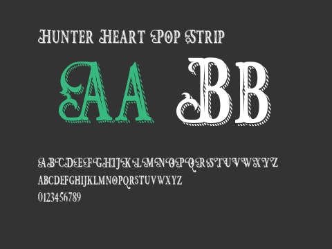 Hunter Heart Pop Strip