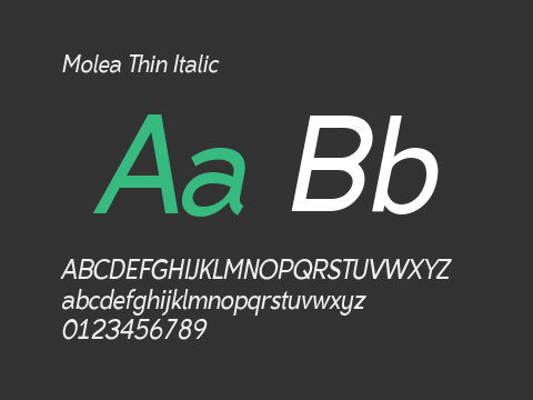 Molea Thin Italic