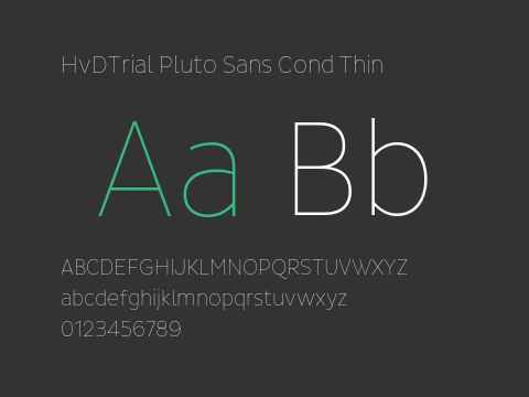 HvDTrial Pluto Sans Cond Thin