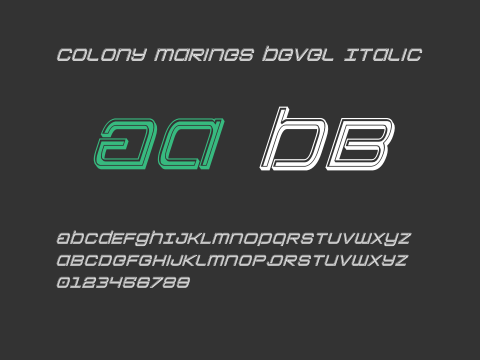 Colony Marines Bevel Italic