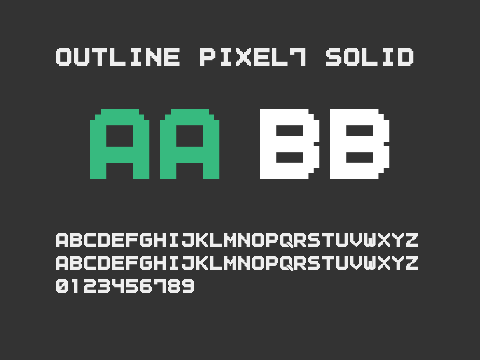 Outline Pixel7 Solid