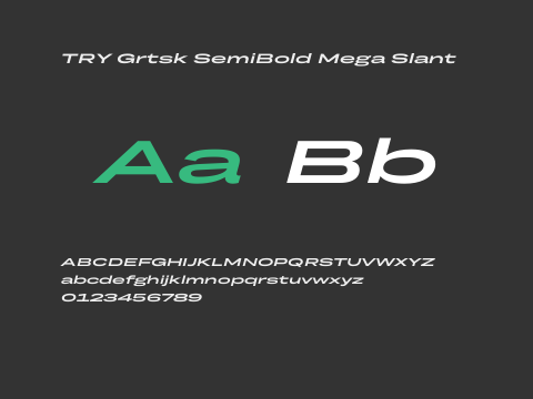 TRY Grtsk SemiBold Mega Slant