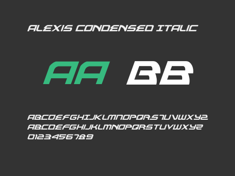 Alexis Condensed Italic