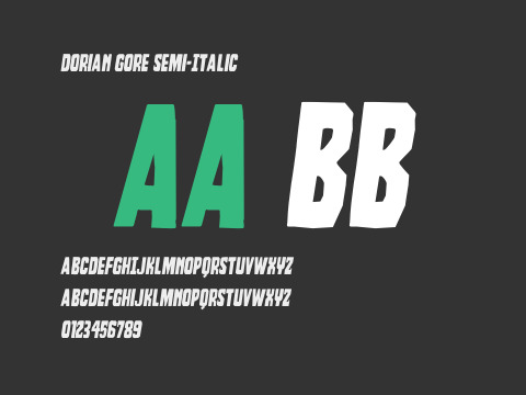 Dorian Gore Semi-Italic