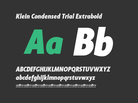 Klein Condensed Trial Extrabold