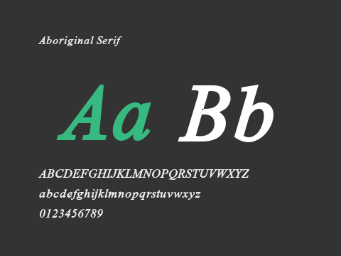 Aboriginal Serif