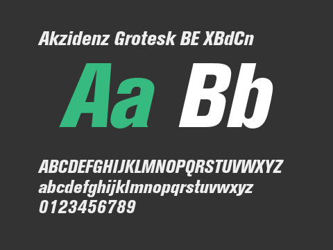 Akzidenz Grotesk BE XBdCn