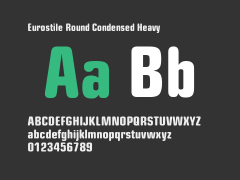 Eurostile Round Condensed Heavy