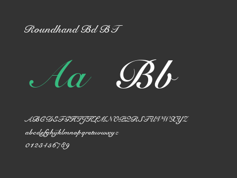 Roundhand Bd BT