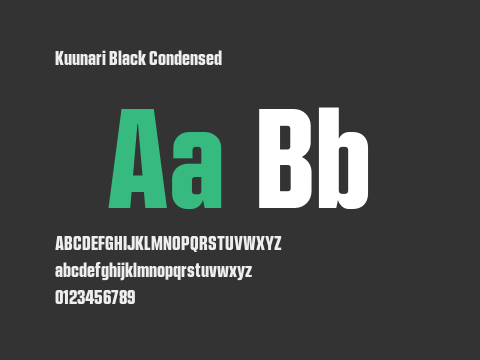 Kuunari Black Condensed