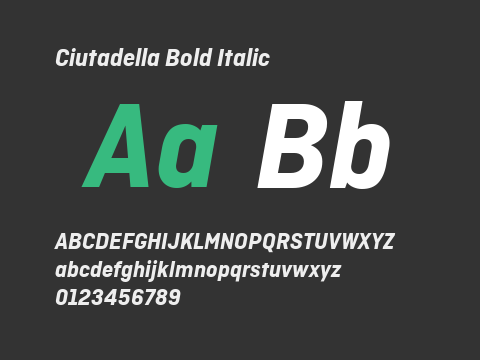 Ciutadella Bold Italic