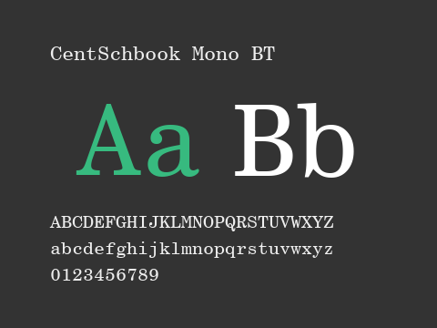 CentSchbook Mono BT